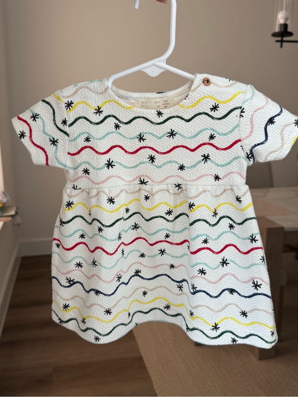 Zara Baby Girl Textured Dress 3-6m
